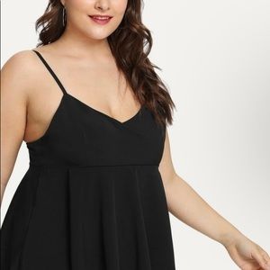 Plus Bow Tie Back Split Cami Top